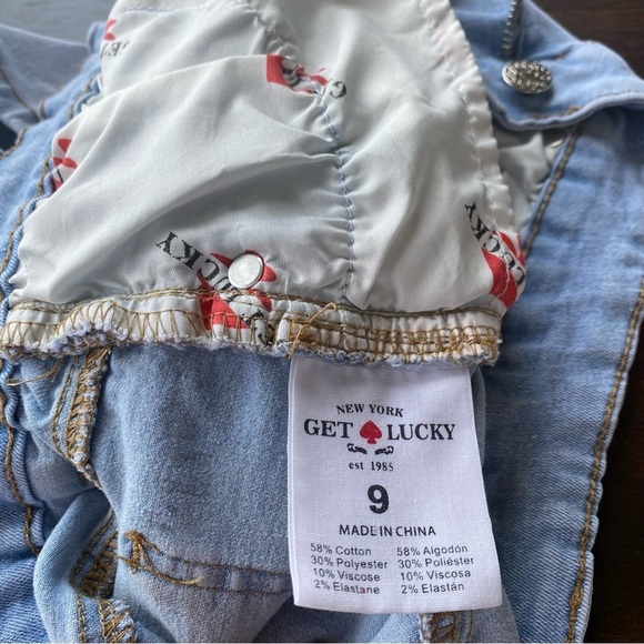 Lucky Brand Blue Denim Jean Shorts Distressed Casual - Picture 9 of 11
